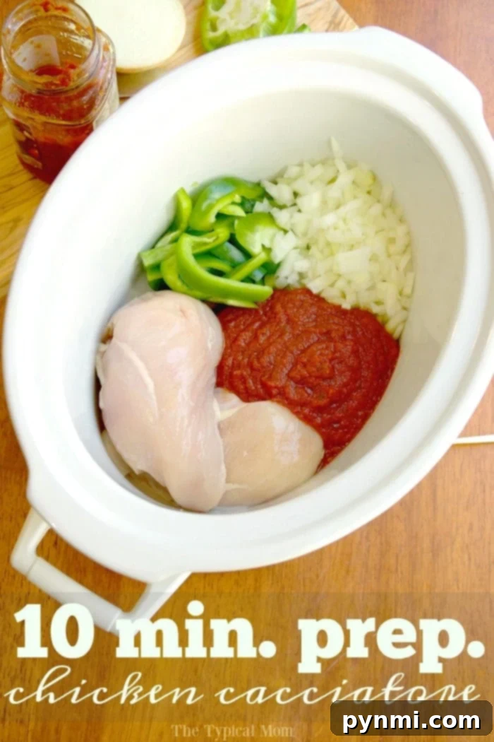 Healthy Crockpot Chicken Cacciatore crockpot-chicken-cacciatore