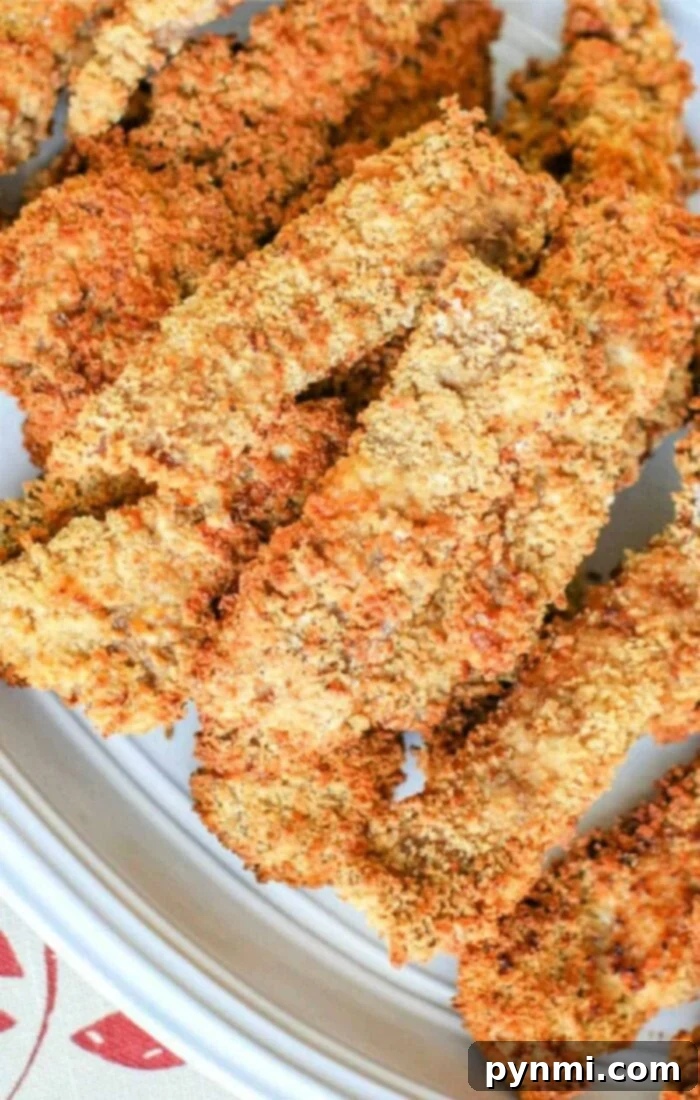 Crispy Air Fryer Chicken Fried Steak Fingers with gravy dip
