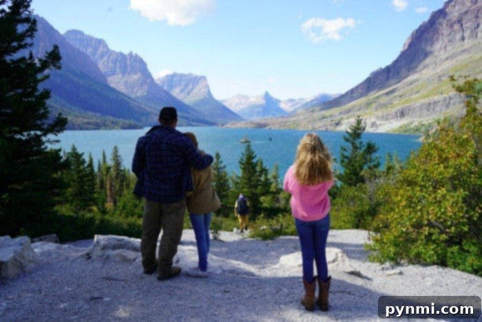 Crystal clear lakes in Glacier National Park