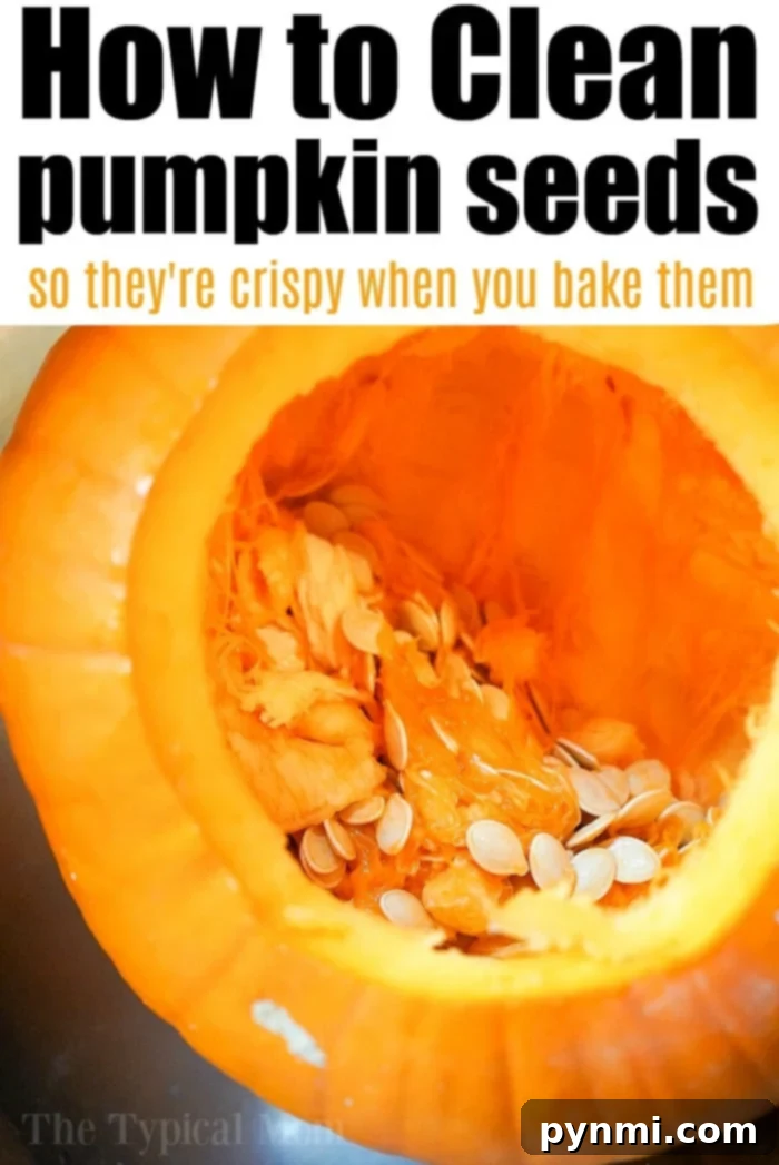 how to clean pumpkin seeds