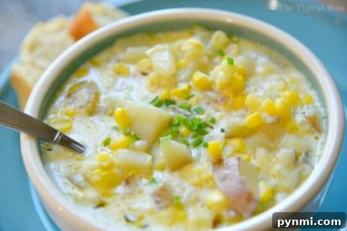 instant pot potato corn chowder