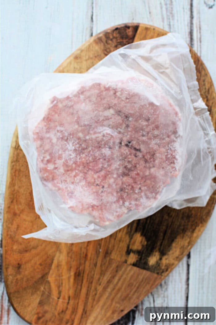 air fryer frozen hamburger patties