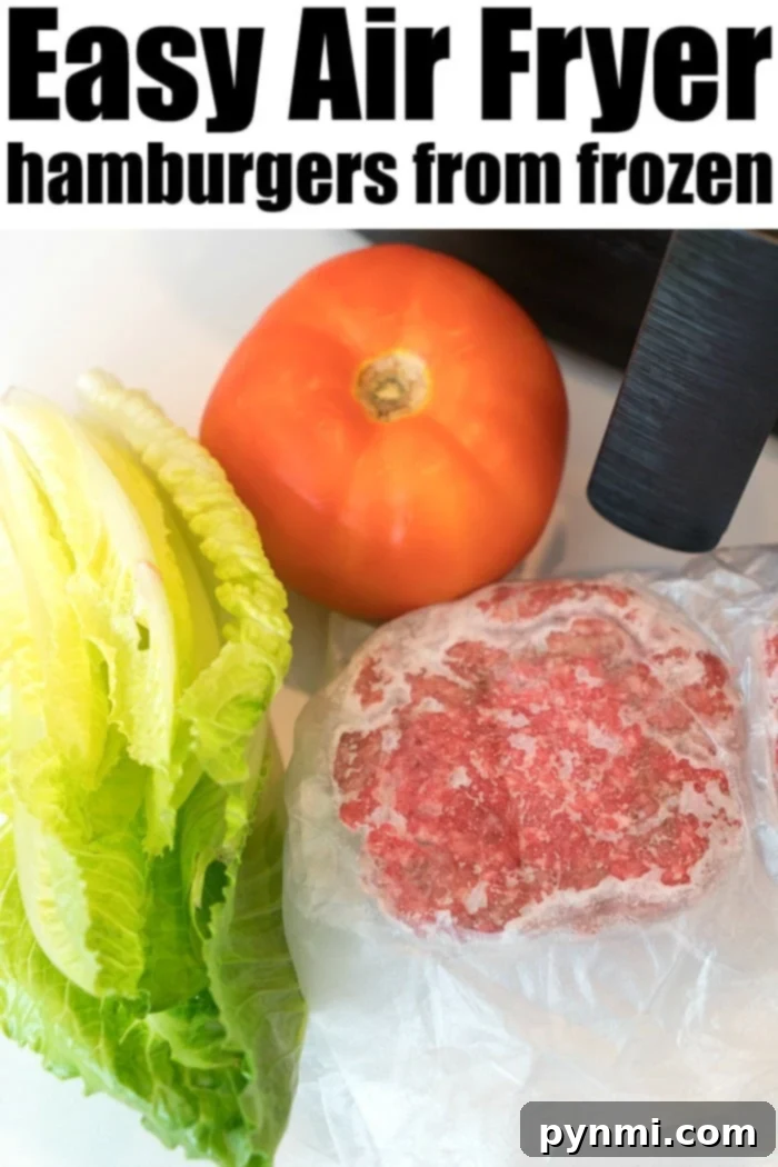 frozen hamburgers air fryer