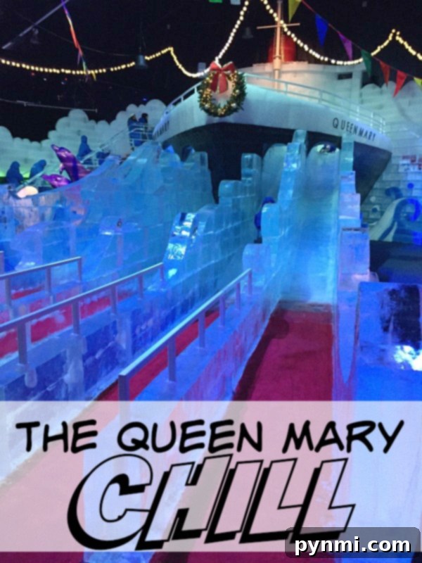 Queen Mary Chill - A spectacular winter wonderland in Long Beach.