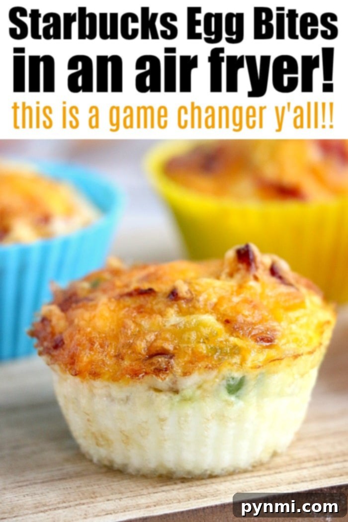 Egg bites prepared in an air fryer, perfect for a quick snack