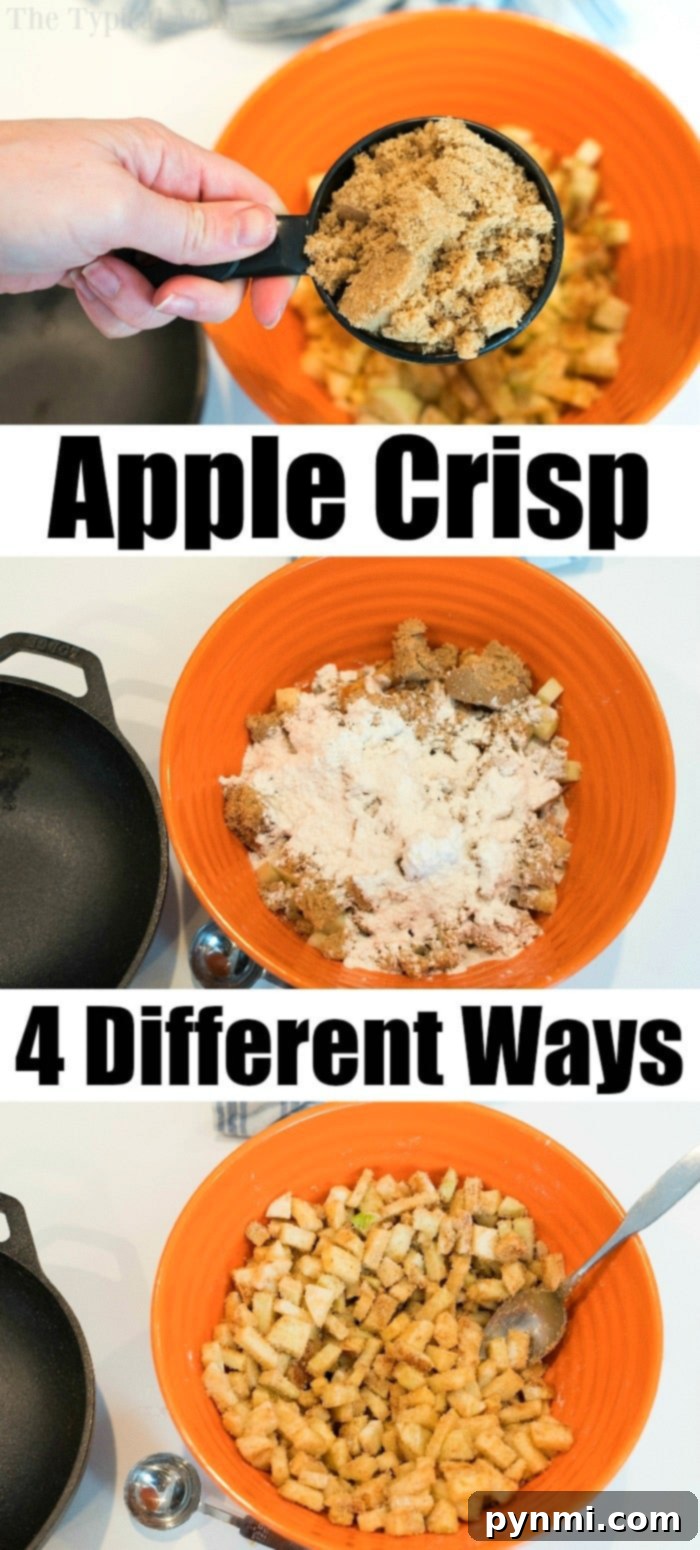 Skillet-Baked Apple Crisp with Toasted Oats 5 apple crisp recipe