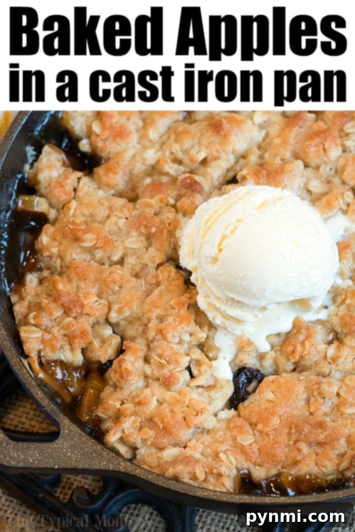 Skillet-Baked Apple Crisp with Toasted Oats 7 baked apples recipe