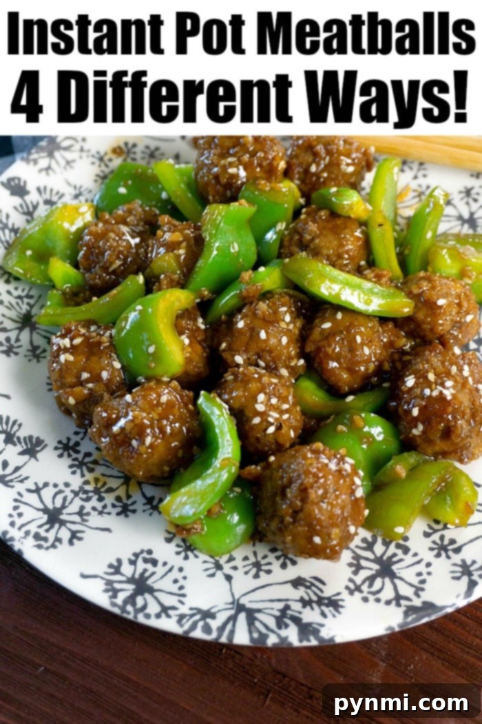Instant Pot Meatballs: A variety of delicious meatball recipes for your pressure cooker.