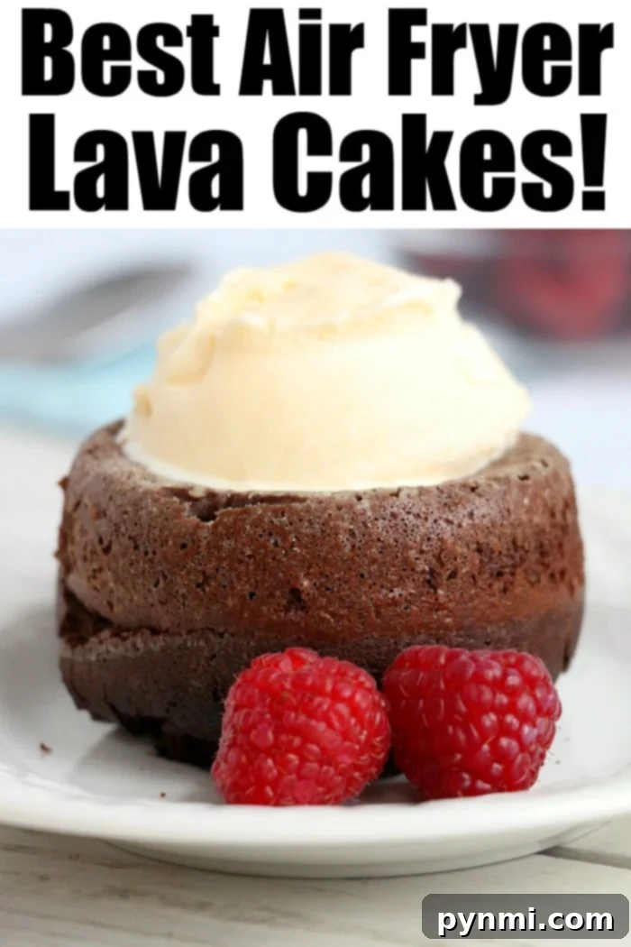 Perfectly baked air fryer cake, garnished and ready to eat