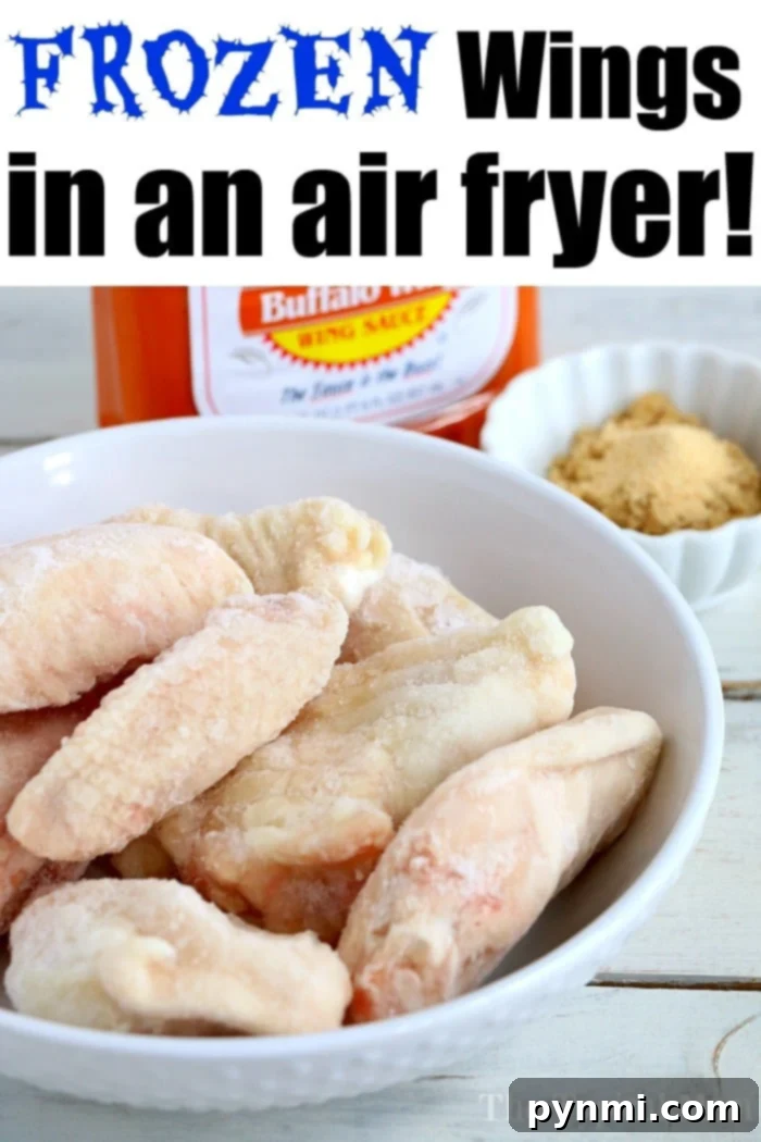 Frozen Chicken Wings in Air Fryer