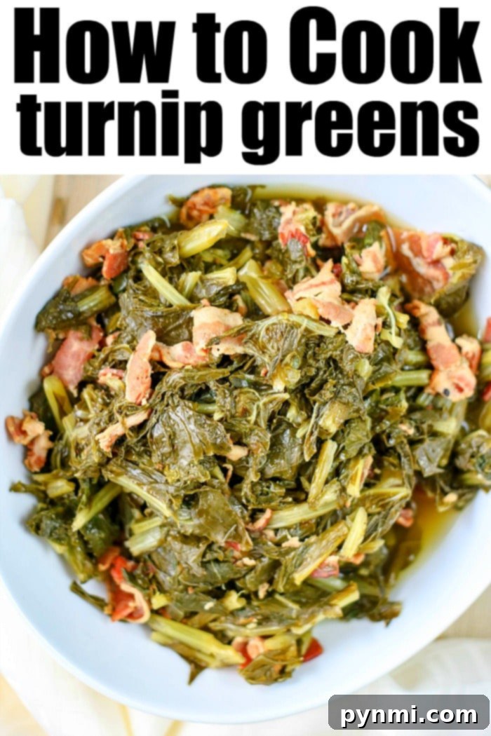 turnip greens recipe, a comforting Southern side