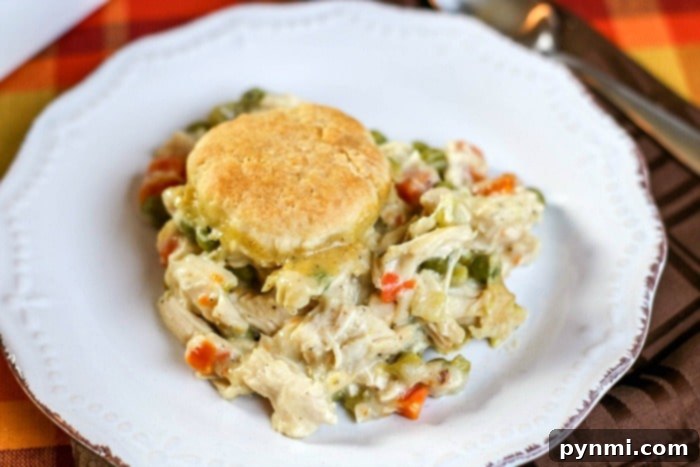 Comforting leftover chicken recipe, perfect for repurposing.