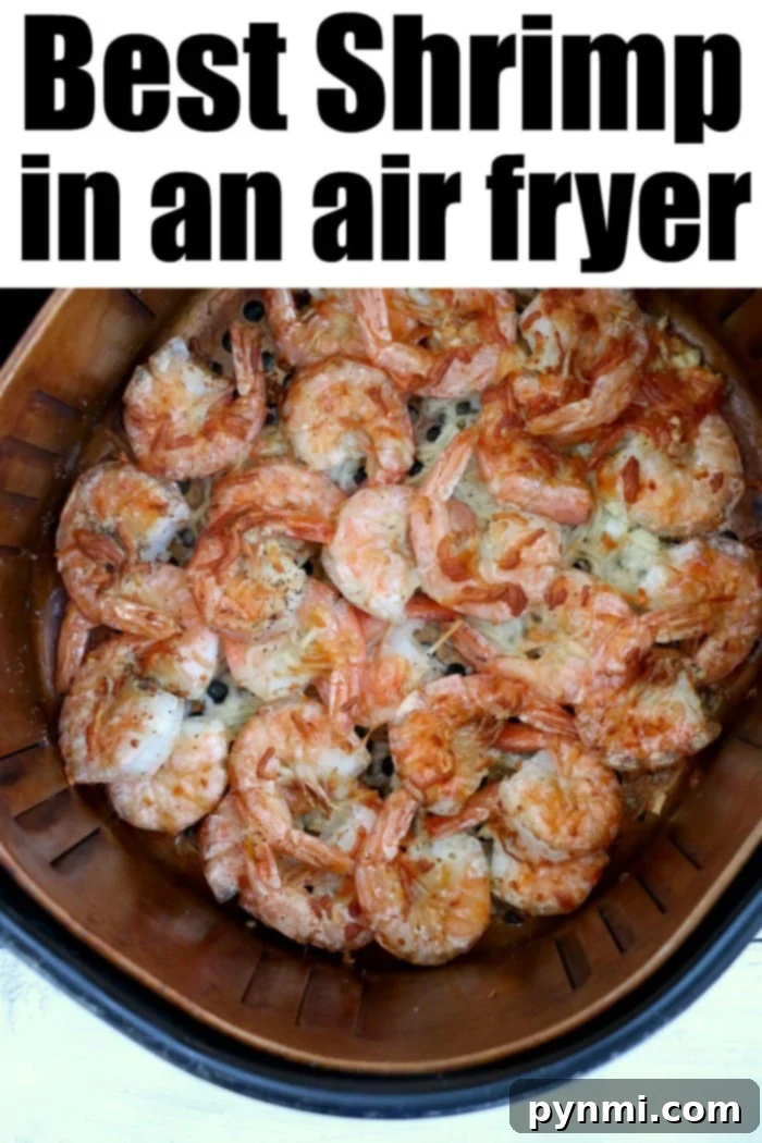 Air fryer shrimp comes out tender and delicious in no time at all! Forget to defrost dinner? NO problem in your Ninja Foodi or other brand. Try this! #airfryer #airfryershrimp #shrimp #ninjafoodi #ninjafoodishrimp #frozenshrimp how long to cook frozen shrimp in air fryer