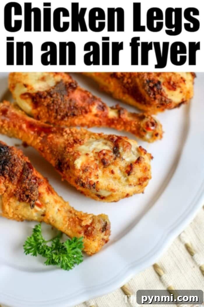 Air Fryer Chicken Perfection 4 Chicken Legs in Air Fryer