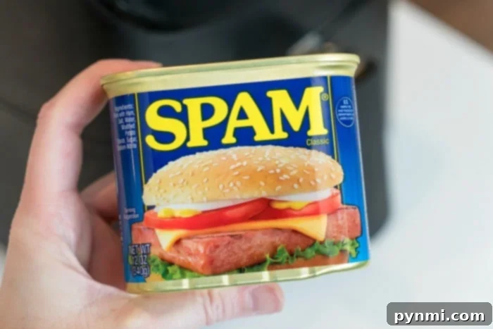 Simple SPAM recipe cooked in an air fryer