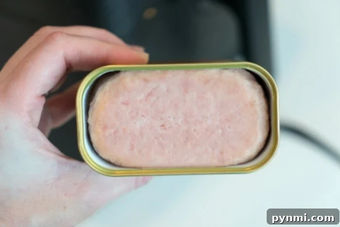 SPAM can ready to be air fried