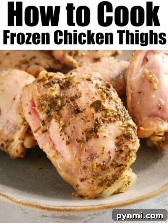 No Thaw Instant Pot Chicken Thighs 4 Pressure cooker transforming frozen chicken into tender meal