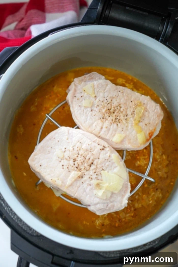 All-in-One Ninja Foodi Pork Chops and Rice 6 Ninja Foodi pork and rice, perfectly cooked in one pot for a family meal