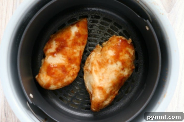 Perfect Ninja Foodi Chicken Breast 3 Ninja Foodi Chicken Breasts, perfectly cooked and glazed