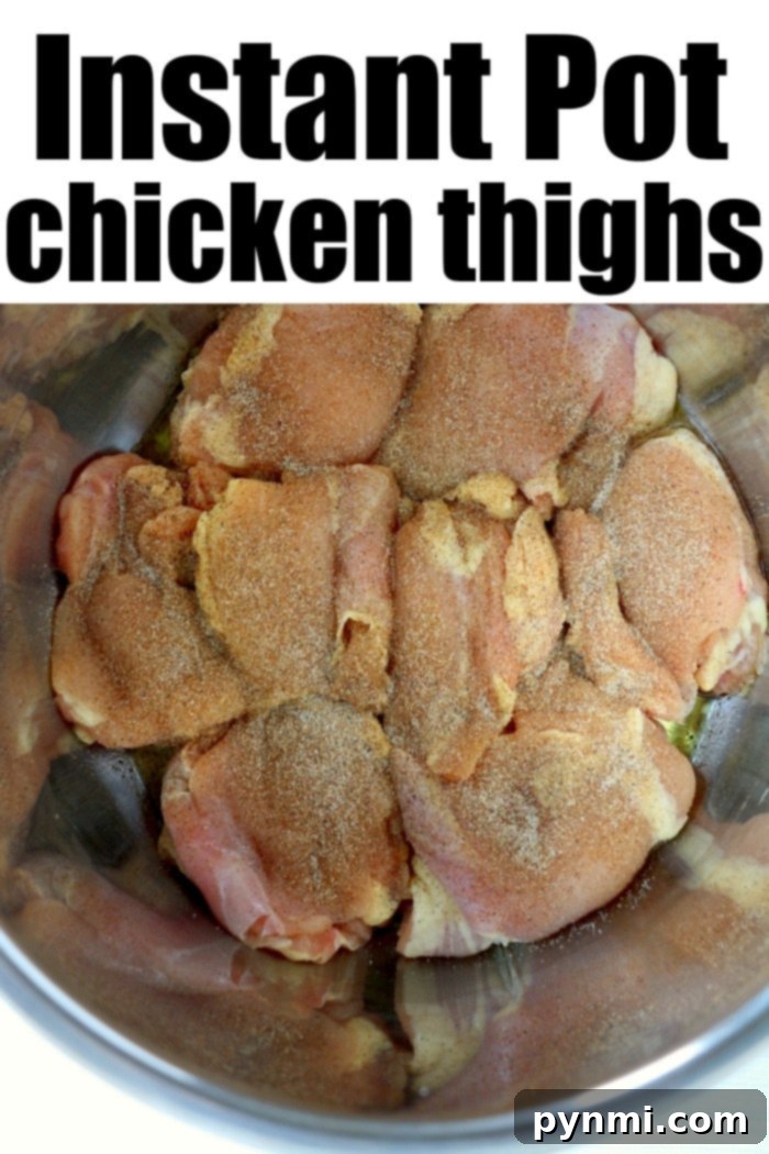 Hearty Instant Pot Chicken and Potatoes 6 instant pot chicken thighs
