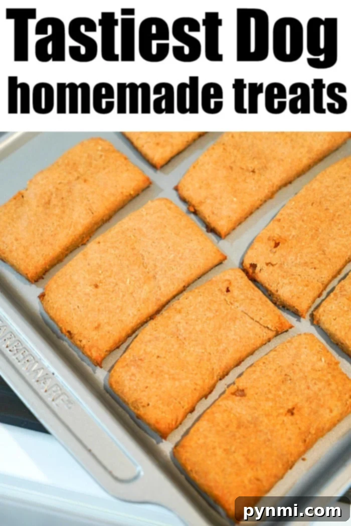 Your Print-Ready Puppy Welcome Kit 7 Homemade dog treats on a baking sheet with puppy essentials