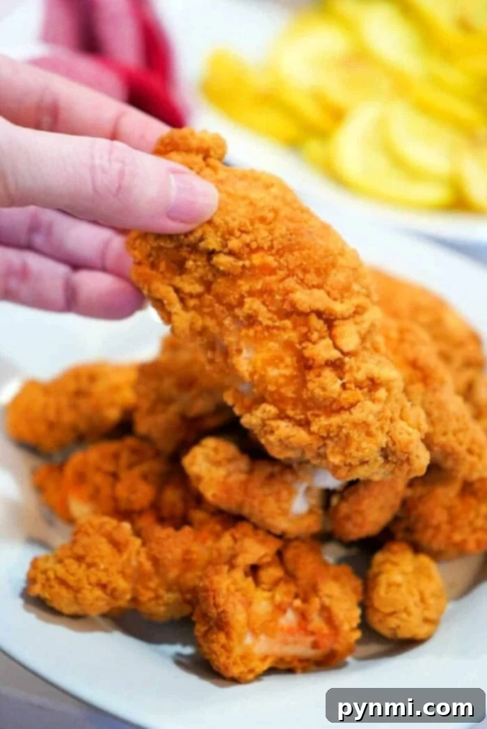 Air Fryer Frozen Chicken Tenders: Crispy Perfection 5 Breaded Frozen Chicken Tenders in Air Fryer Basket