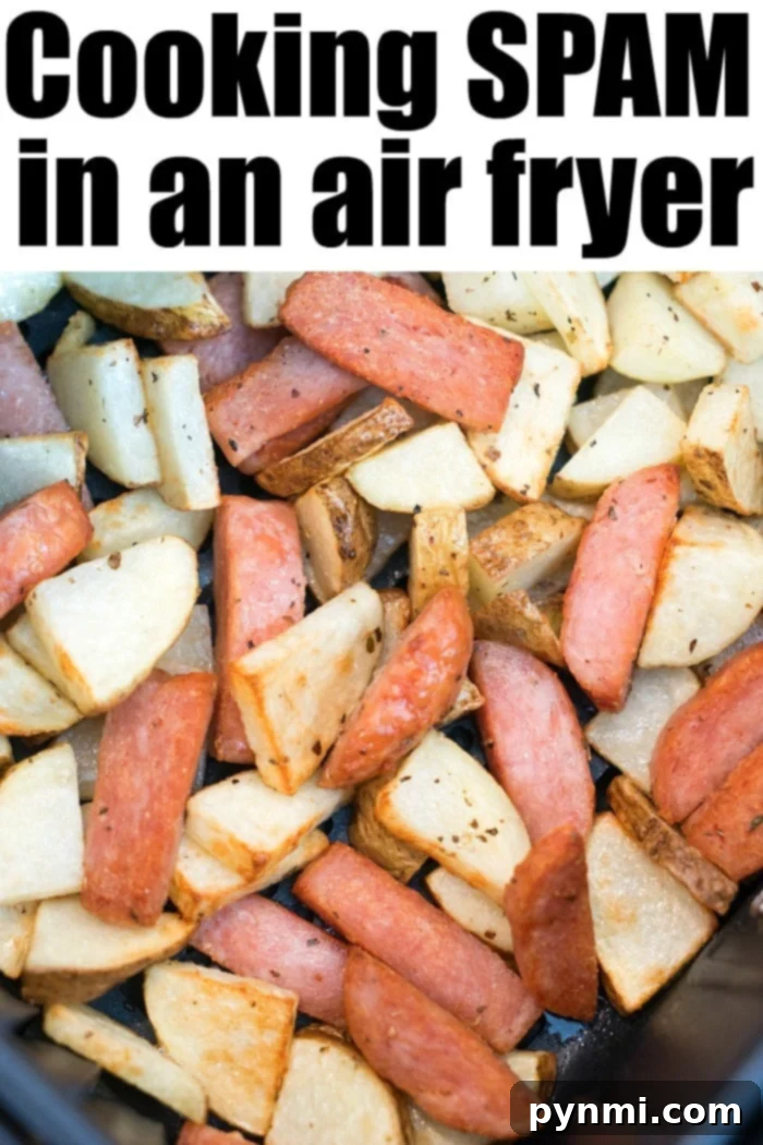 Air Fryer Potato Perfection 8 Air fryer Spam and potatoes as a meal