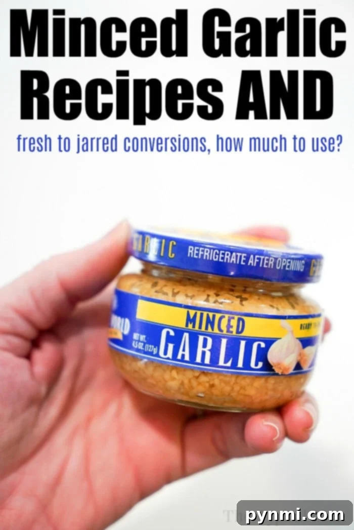 How to Mince Garlic from Whole Cloves 2 Minced Garlic Jar, ready for cooking
