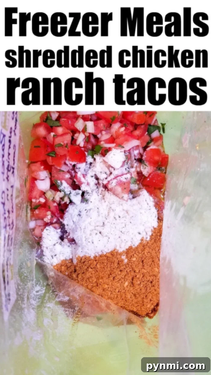 Slow cooker chicken taco meat is great for meal prepping or made in large batches and frozen for later use. With a few ingredients you'll have a yummy meal. Close-up of shredded Crockpot chicken taco meat, perfectly seasoned and moist, ready to be served.