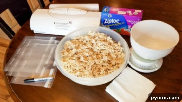 Multiple freezer bags filled with chicken broth, laid flat on a baking sheet in a freezer.