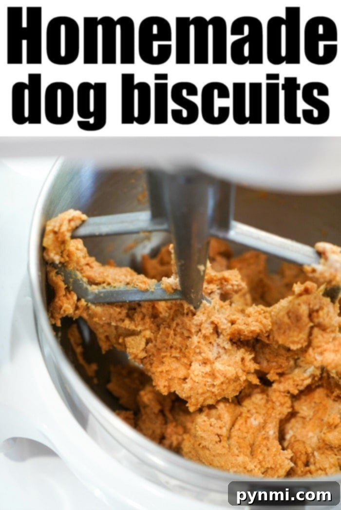 Best homemade dog biscuits made with peanut butter that your puppy will love in under 30 minutes! Delicious homemade peanut butter dog treats waiting to be devoured by a happy puppy
