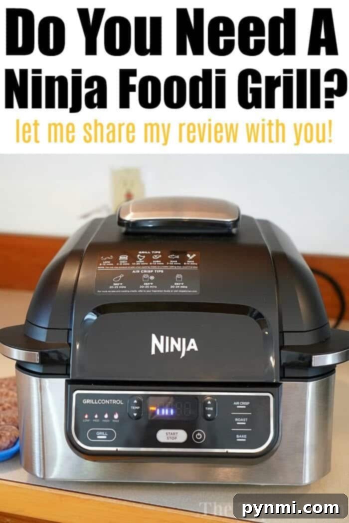 Ninja Foodi Pro Grill, demonstrating its indoor grilling capabilities
