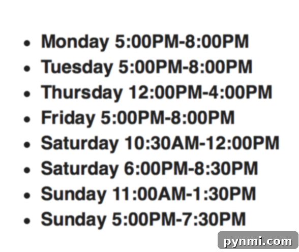 Epic Rollertainment weekly schedule and hours of operation