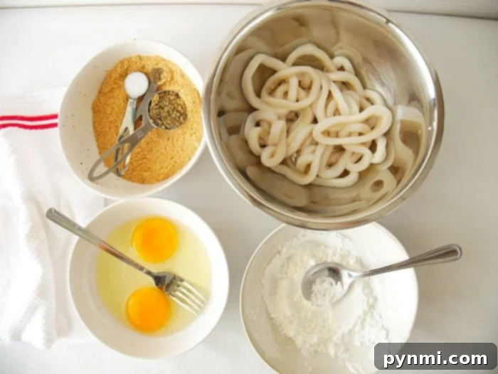Crispy Air Fryer Calamari 3 Calamari in Air Fryer Basket