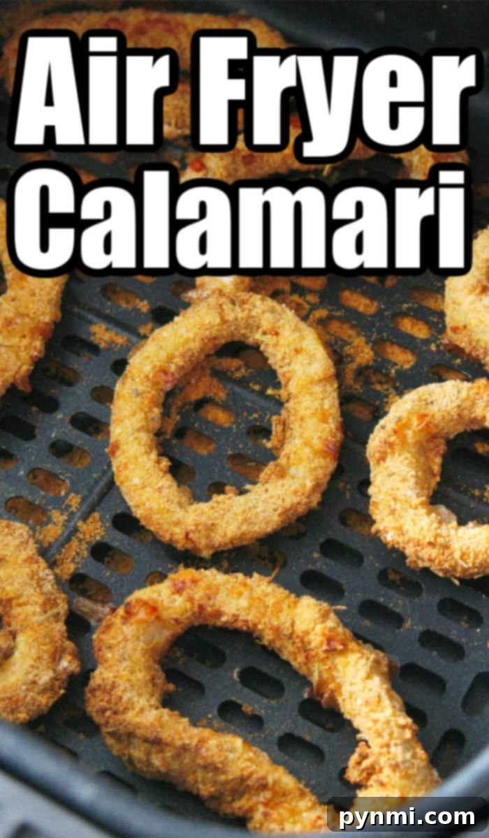 Crispy Air Fryer Calamari 6 Air Fried Calamari with Dipping Sauce