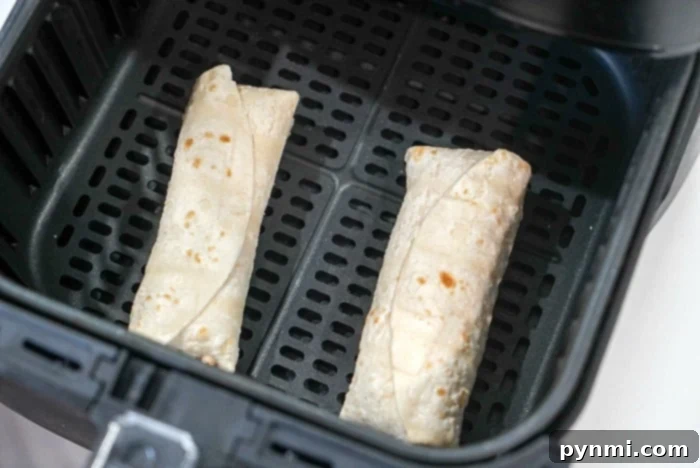 Crispy Air Fryer Frozen Burrito 4 air fryer frozen burritos