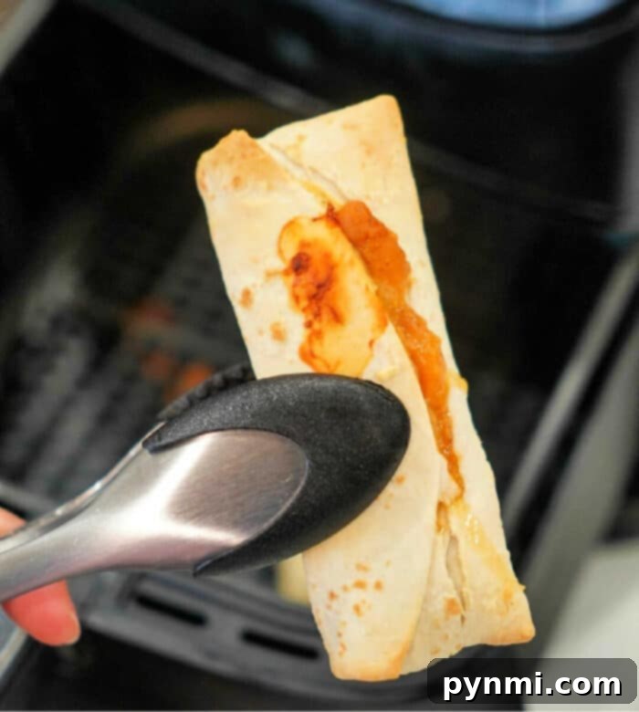 Crispy Air Fryer Frozen Burrito 8 ninja foodi frozen burrito
