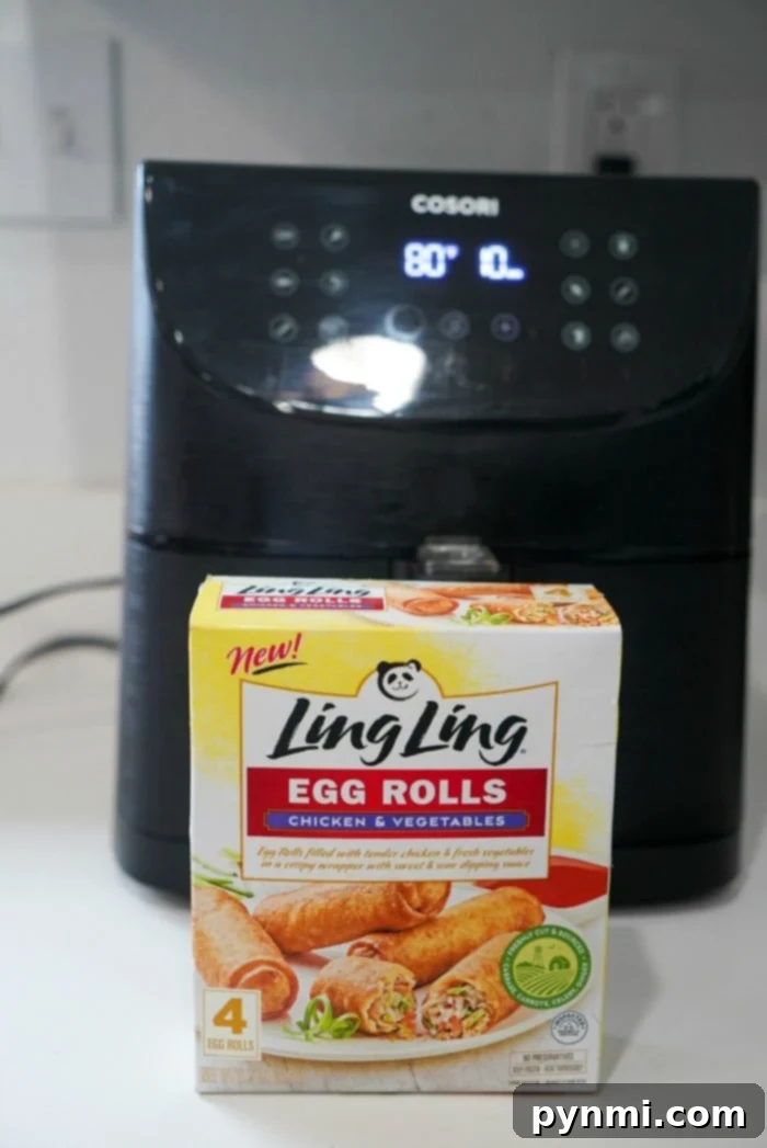 Crispy Air Fryer Frozen Egg Rolls 4 air fryer frozen egg rolls