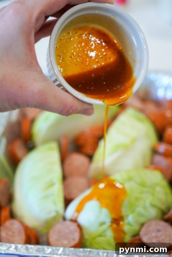 Close-up of perfectly smoked cabbage wedges, showcasing their appealing tender texture and golden-brown edges