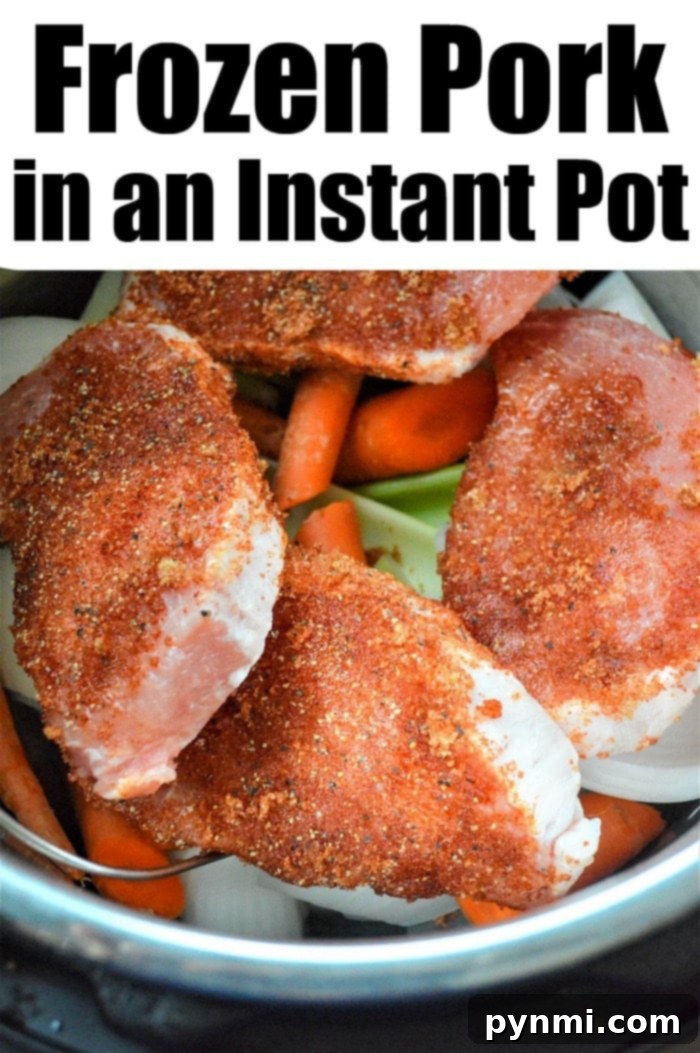 Easy Instant Pot Frozen Pork Chops 5 frozen pork in instant pot