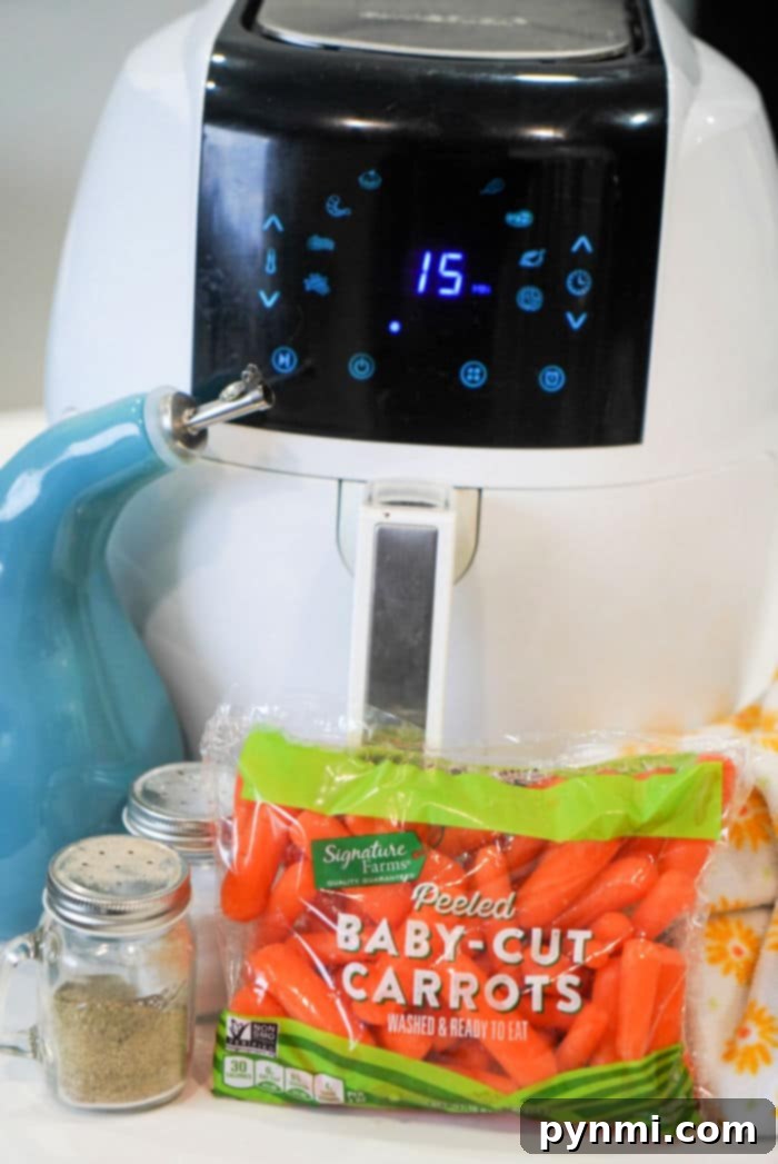 Air frying carrots ensures even cooking and perfect tenderness