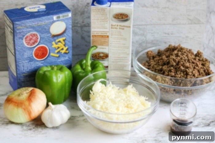 Philly Cheesesteak Pasta recipe cooked in a pressure cooker
