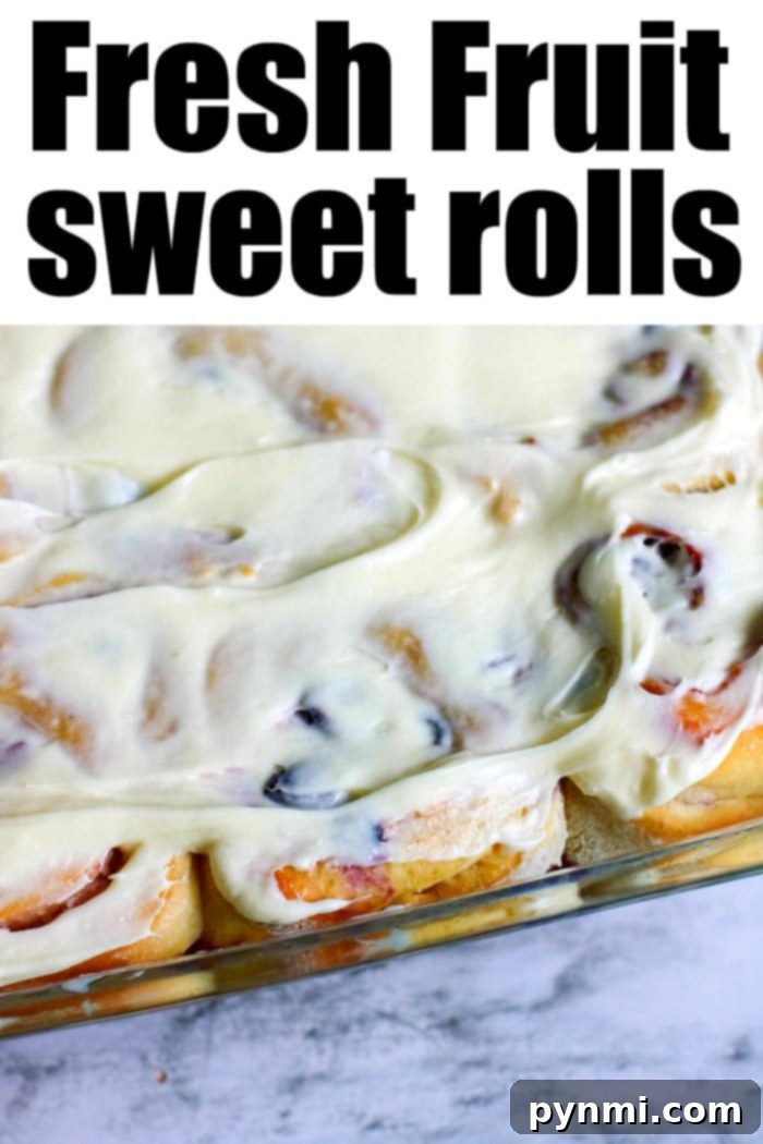 Huckleberry Delights 11 A close-up of a sweet roll, showing the fluffy dough and huckleberry filling, inviting you to discover more huckleberry recipes.
