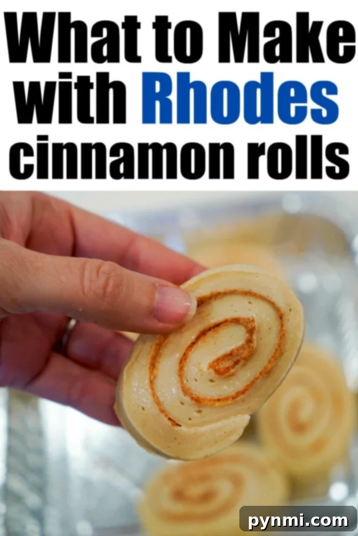 Irresistible Rhodes Cinnamon Rolls 5 Perfectly thawed Rhodes frozen cinnamon rolls, prepared for slicing