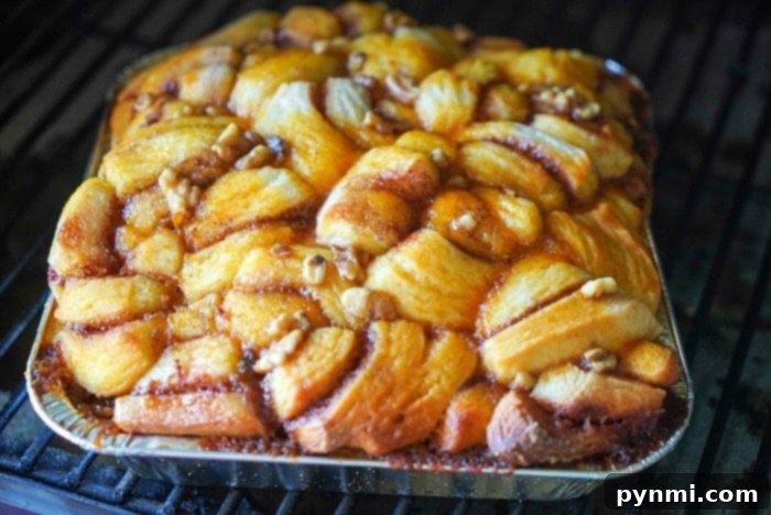 Traeger Monkey Bread, hot and fresh