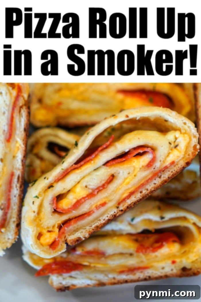 Pizza Pinwheels 10 traeger pizza