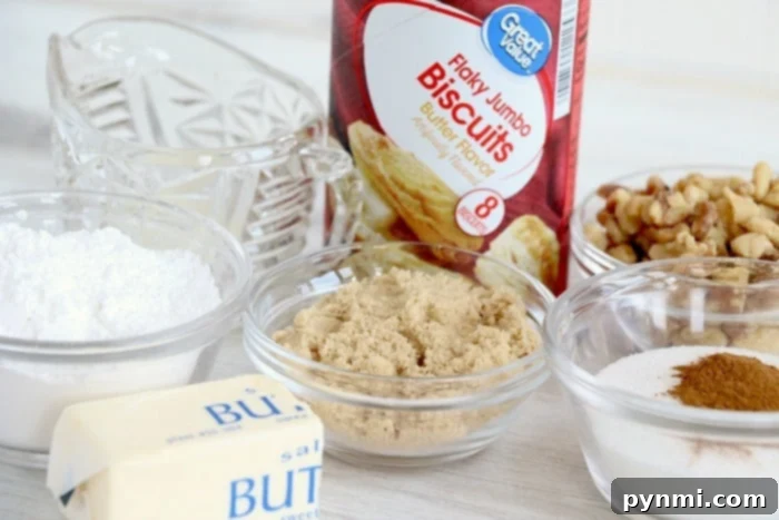Easy Air Fryer Monkey Bread 4 monkey bread ingredients
