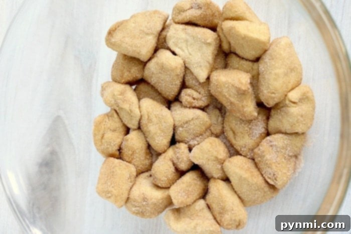 Easy Air Fryer Monkey Bread 6 monkey bread biscuits
