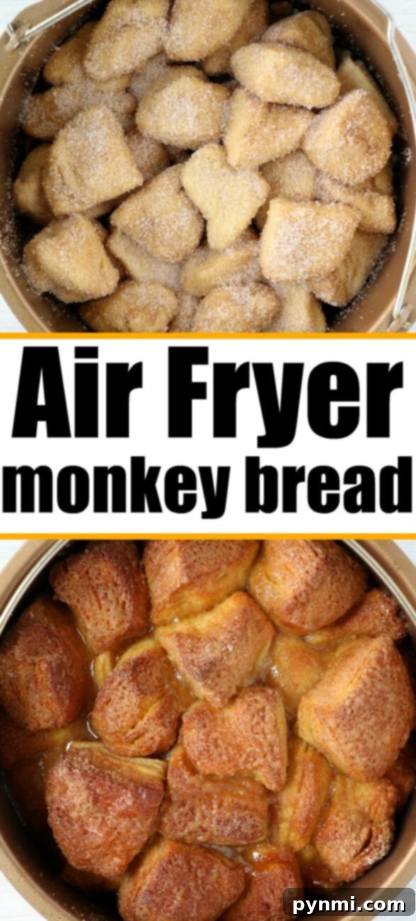 Easy Air Fryer Monkey Bread 9 ninja foodi dessert recipe