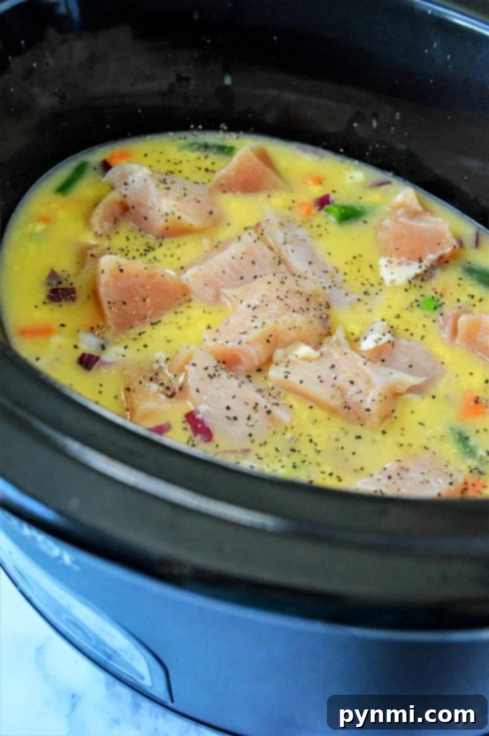 slow cooker chicken casserole